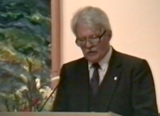 Útskrift Flensborgarskólans vorið 1990